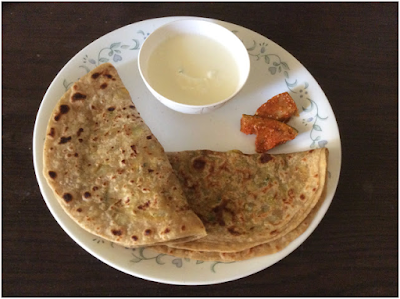 RAW BANANA PARATHA