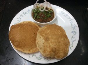 fully puffed bhature