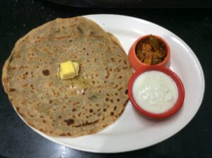 stuffed moong paratha